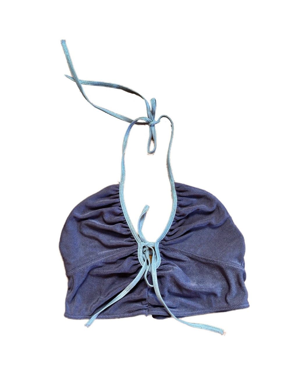 Purple & silver halter top